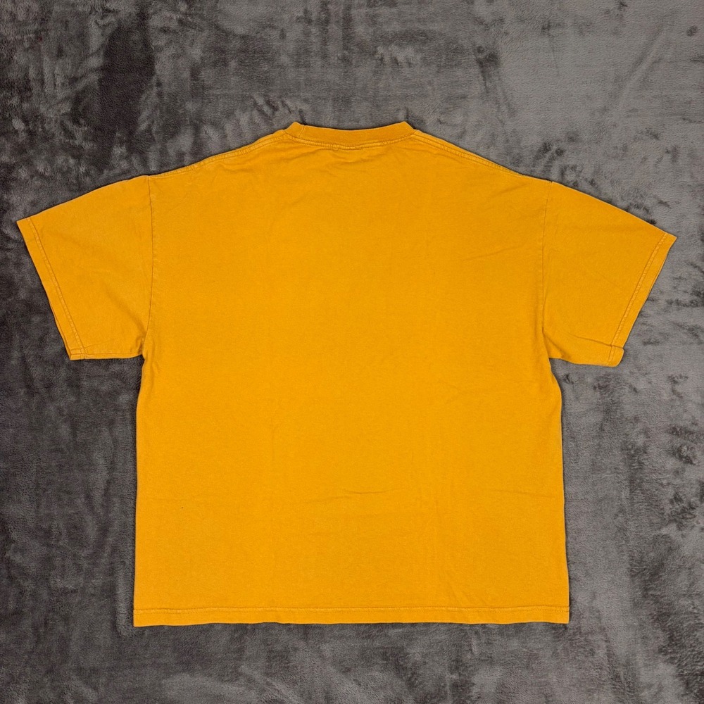 Vintage Champs Sports T-Shirt Mens L Yellow Miami Hurricanes USA Cotton Tee - Picture 2 of 8